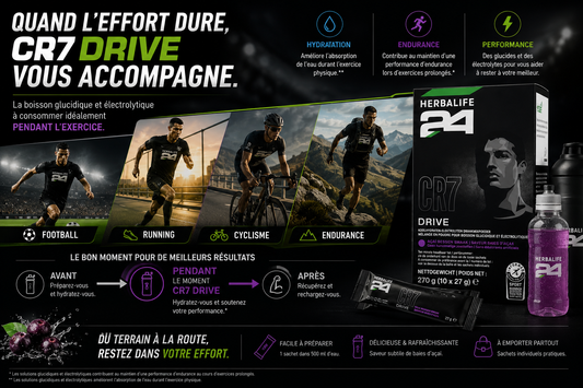 Herbalife24 - CR7 Drive sachets Baies d'açai 10 sachets de 27 g