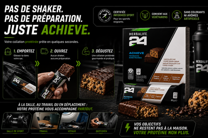 Barres protéinées Achieve H24 6 barres de 60g chacune
