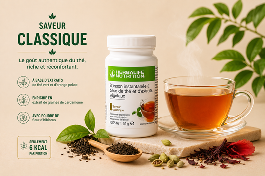 Boisson instantanée à base de thé et d'extraits végétaux 51g