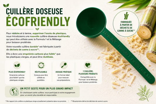 Cuillère doseuse écofriendly pour Formula 1 / Mélange pour boisson protéinée