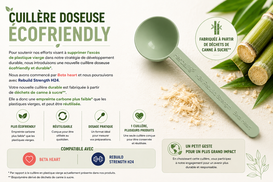 Cuillère doseuse écofriendly et durable pour Beta Heart®/Rebuild Strength