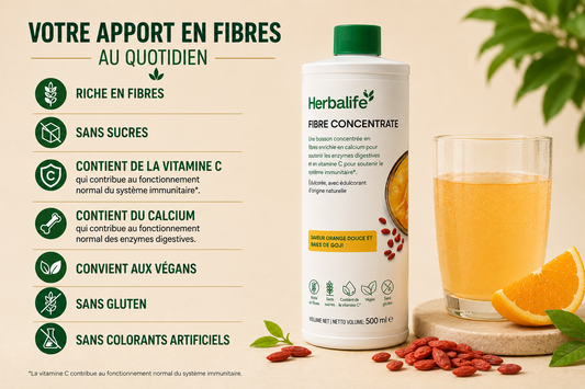 Fibre Concentrate saveur orange douce et baies de goji 500 ml