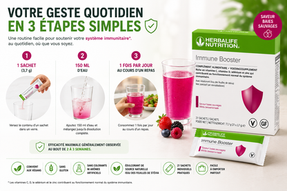 Complément alimentaire Immune Booster Baies sauvages 21 sachets
