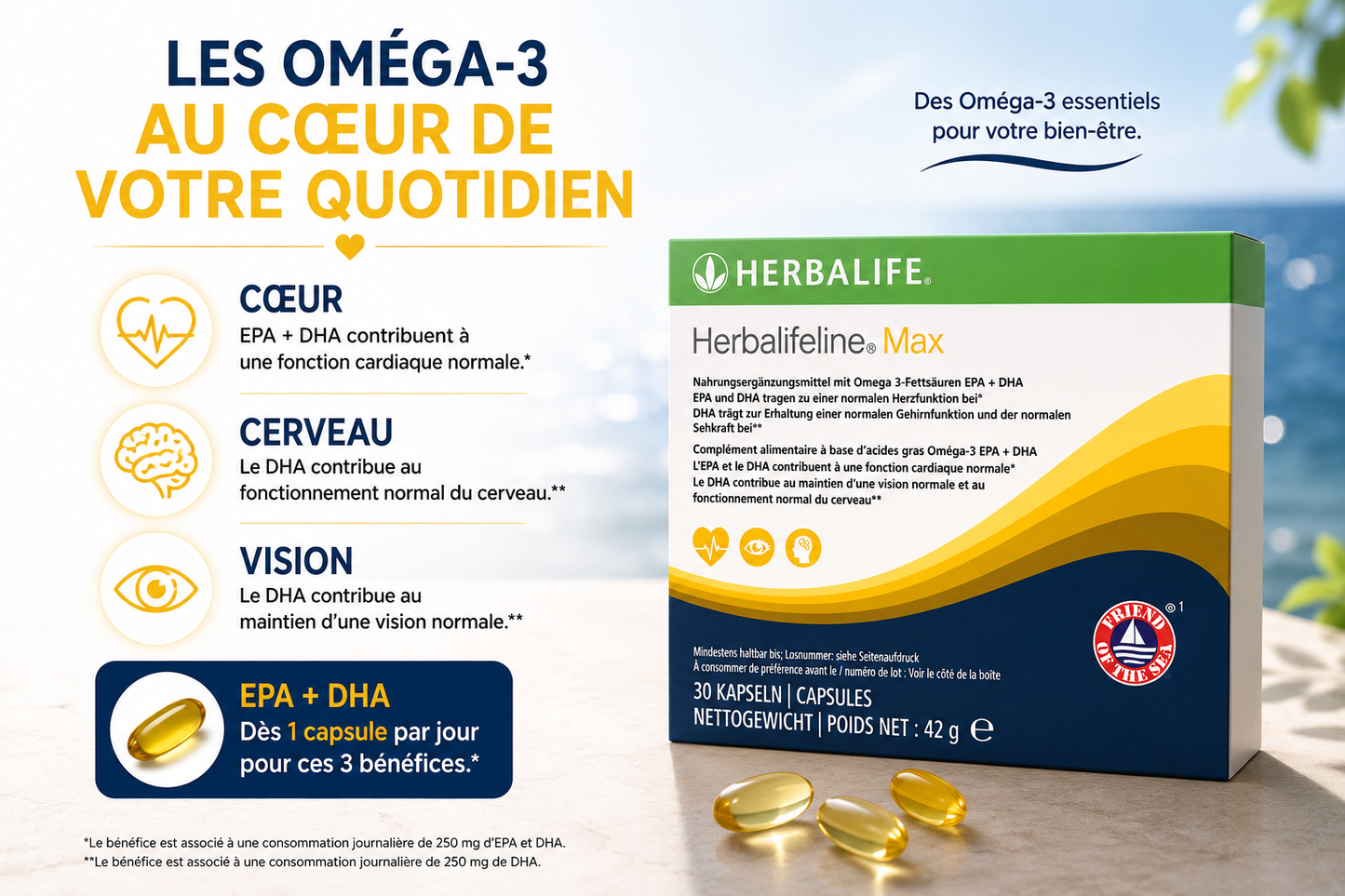 Herbalifeline® Max 30 capsules - 42 g