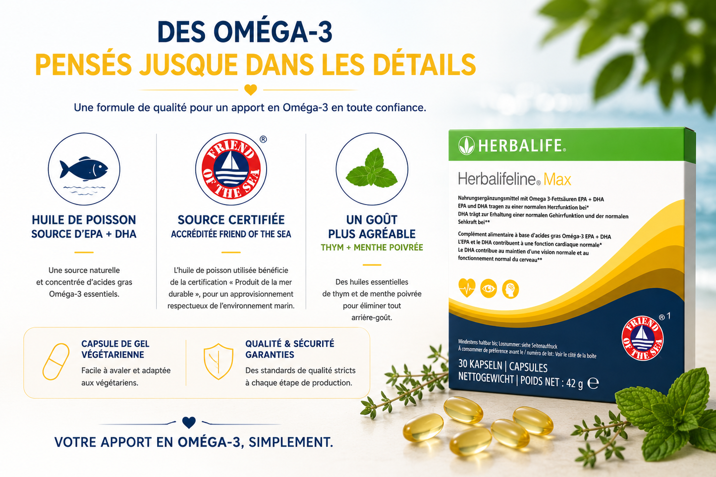 Herbalifeline® Max 30 capsules - 42 g