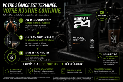 Rebuild Strength Herbalife24® pouch Saveur Chocolat 1000 g