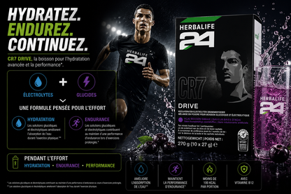 Herbalife24 - CR7 Drive sachets Baies d'açai 10 sachets de 27 g